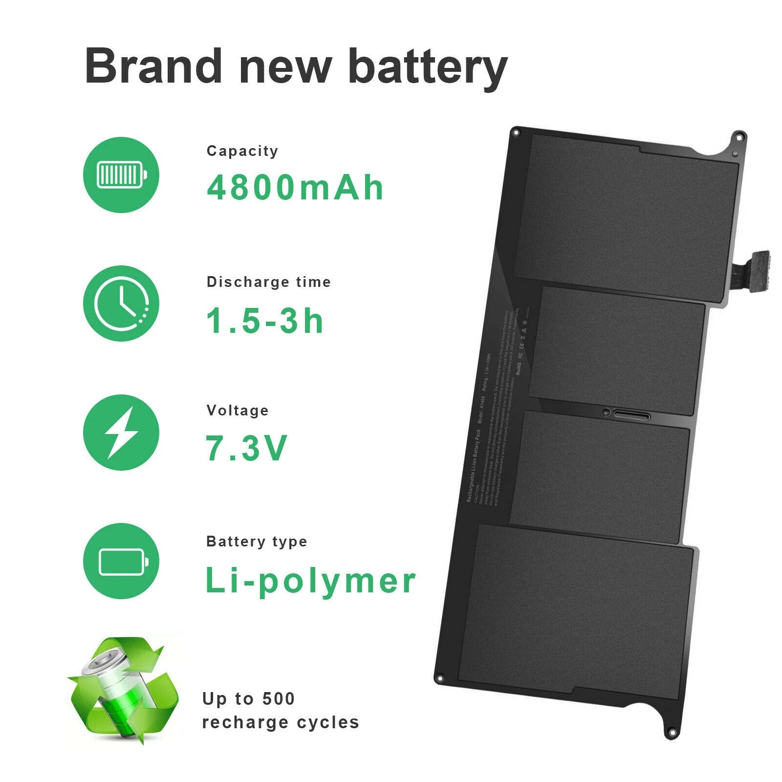 A1495 A1406 Battery For MacBook Air 11'' A1465 Mid 2011-2013 Early 2014 A1370