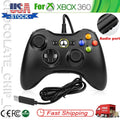 USB Wired Game Controller Gamepad for Microsoft XBOX 360 & PC WIN 7 8 10 Black