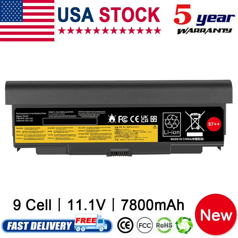 For Lenovo Battery 45N1146 45N1147 for ThinkPad L440 T540P W540 L540 57++