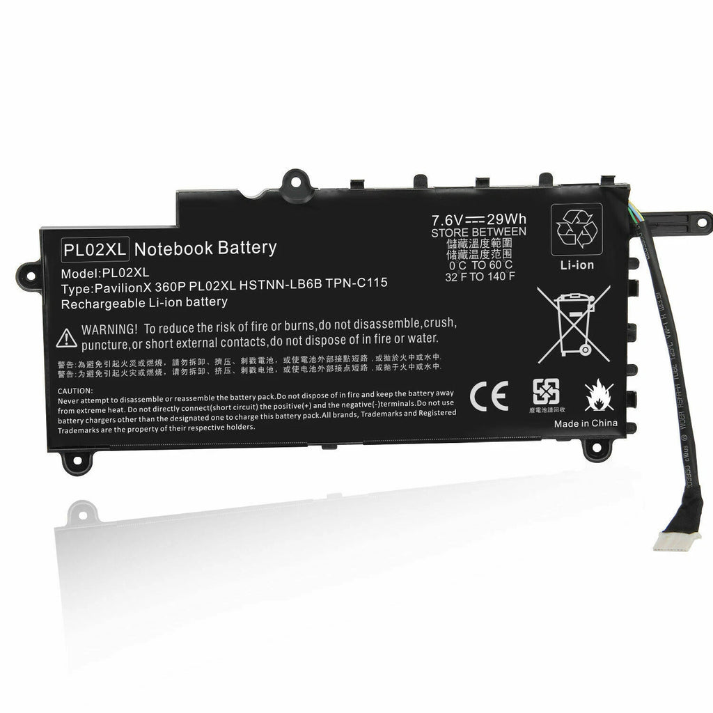 PL02XL Battery for HP Pavilion 11-n x360 11-n010dx 751875-001 751681-421 PC