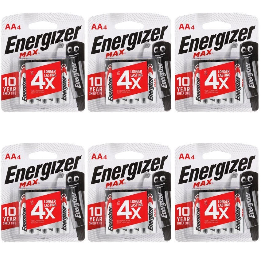 24 Count Energizer AA Max E91 Alkaline Batteries