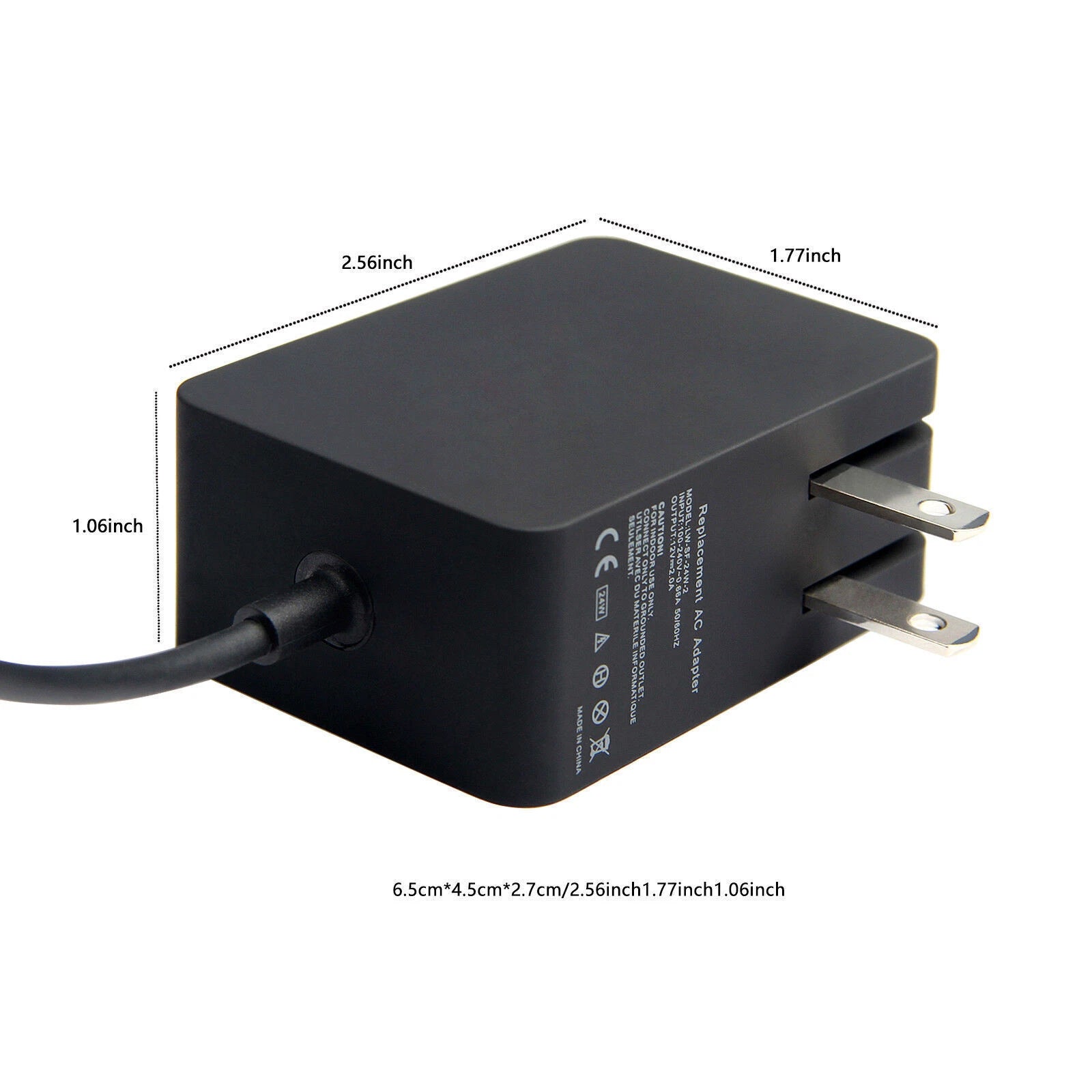 for Microsoft Surface Pro 1&2 1512 1516 RT Charger 12V 2A Power Supply Adapter