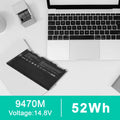 New BT04XL Battery For HP EliteBook Folio 9470m 9480m 687517-171 682962-001 52Wh