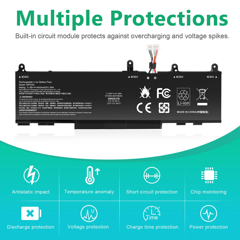 WP03XL Battery For HP EliteBook 830 835 840 845 860 865 G9/10 M73466-005