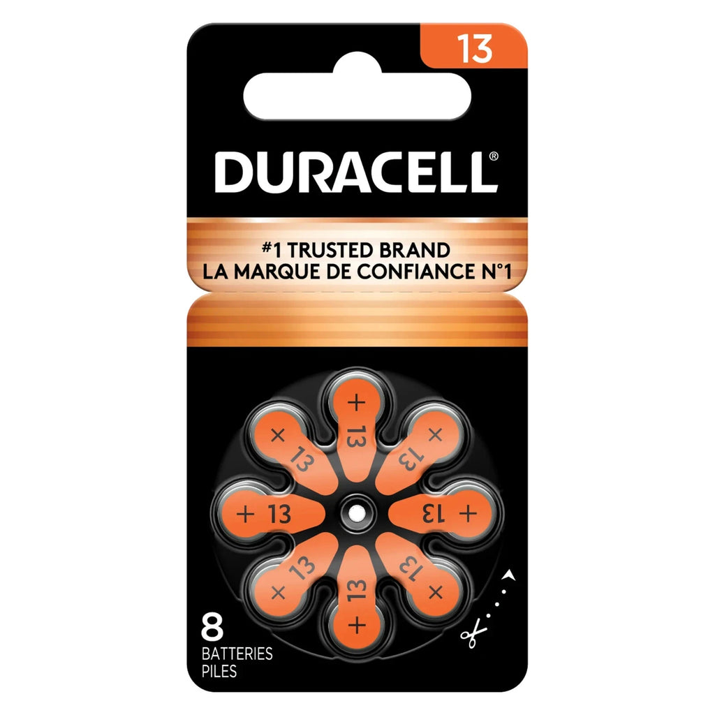 Duracell Activair Mercury Free Hearing Aid Batteries Size 13 (16-160) Exp 2029