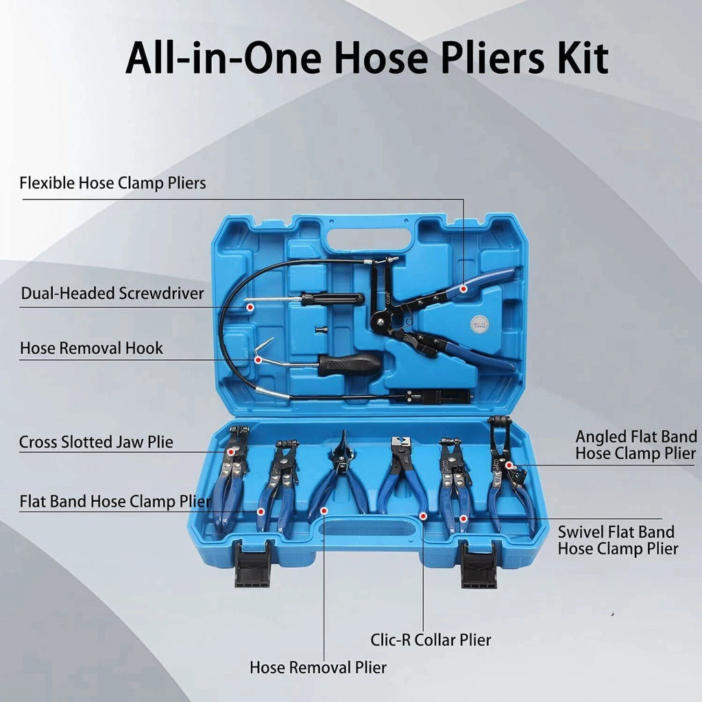 Fuel Line Pliers Hose Remover Set Fuel Filter Caliper Pipe Clamp Clip Disconnect