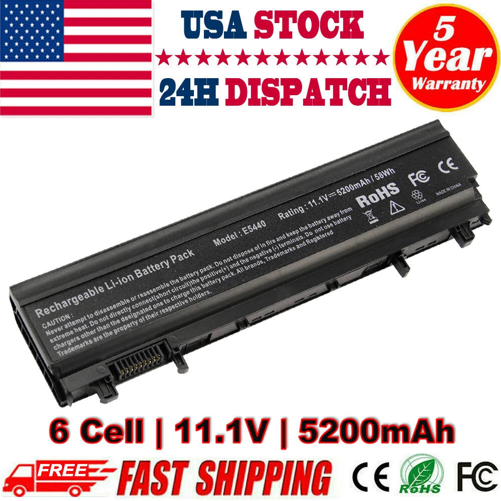 For Dell Latitude E5440 E5540 Battery Type VV0NF 451-BBIE 11.1V 58Wh 6 Cells PC