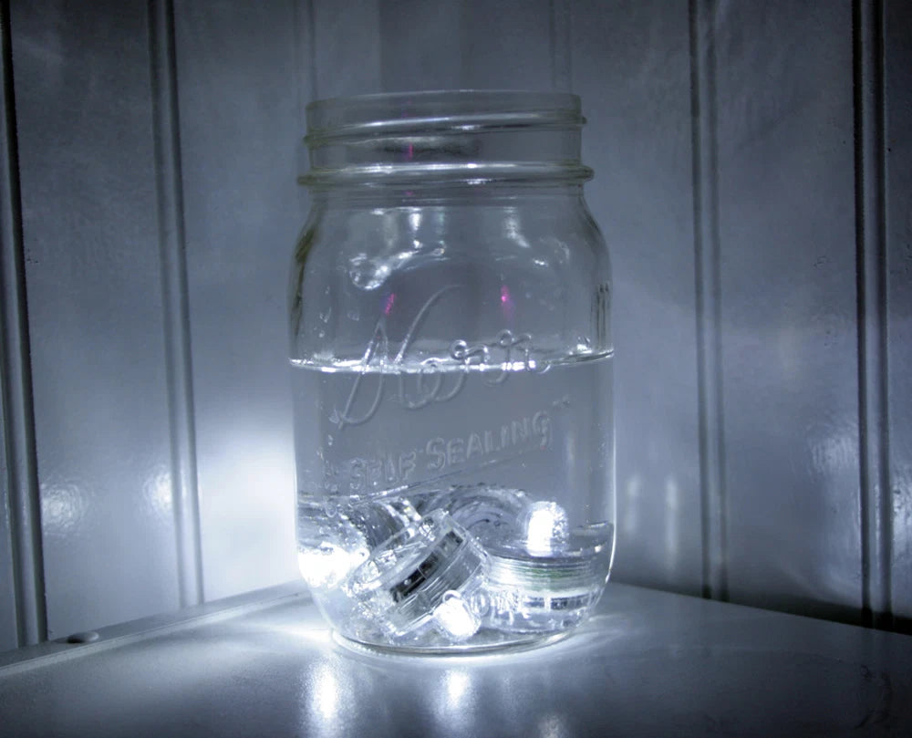 Submersible Waterproof Battery LED Tea Light ~ Wedding Decoration~WHITE~ 36 Pack