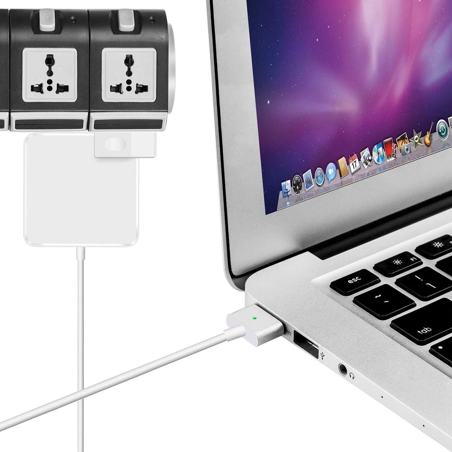Mac Book Pro Charger For 13-Inch 2012-2016 Retina 60W 2 T-Tip Power Adapter