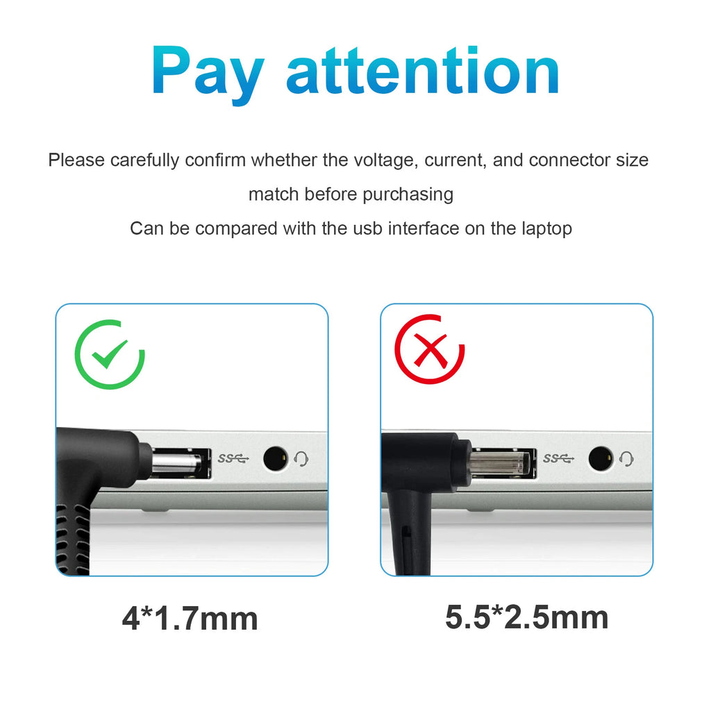 AC Adapter 65W Charger for Lenovo IdeaPad 330S-15IBK S340-15IWL 1-14AST-05 Power
