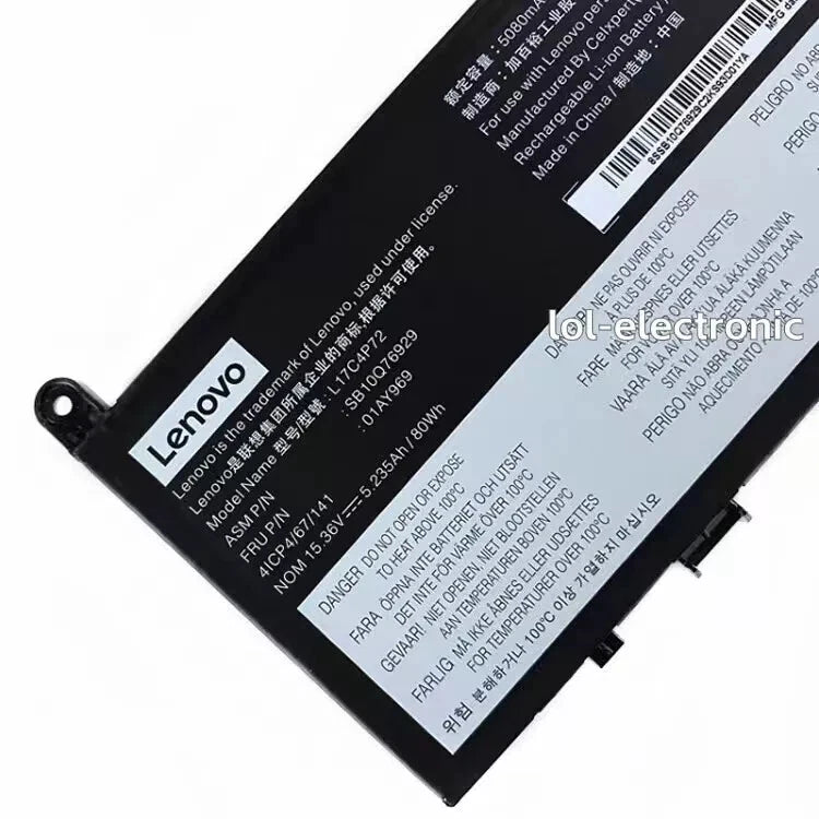 Genuine L17C4P72 01AY969 Battery for Lenovo ThinkPad X1 Extreme 1st Gen/2nd Gen