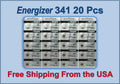 Energizer 1.55V Button Cell Battery, 341 SR714SW x 20