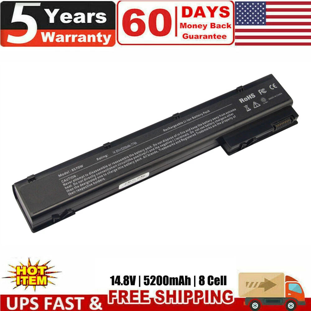 VH08XL Laptop Battery For HP Elitebook 8560W 8570W 8760W 8770W Series VH08