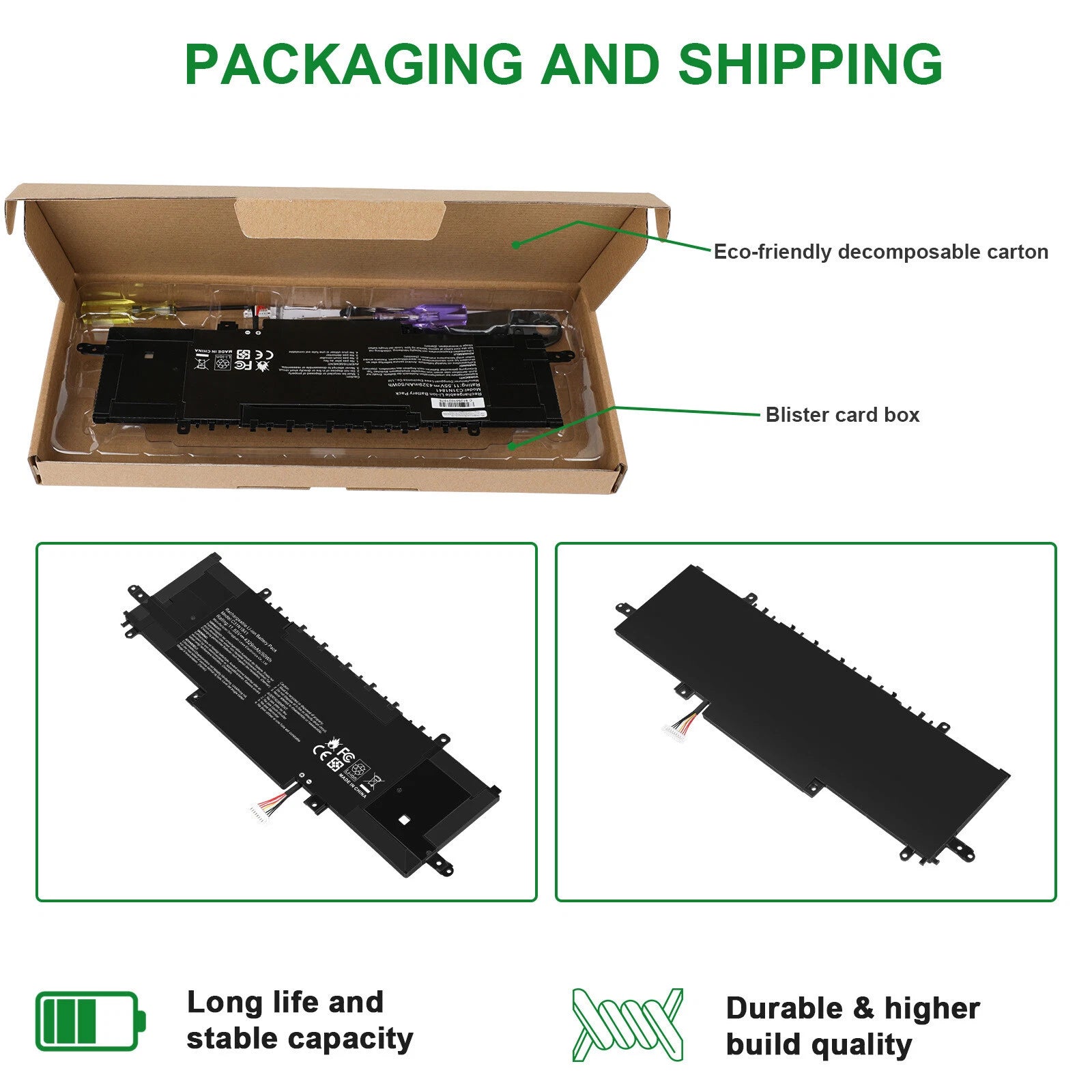 New 50Wh C31N1841 Battery for Asus ZenBook 14 UX463FA UX463FL UX434DA UX434FA
