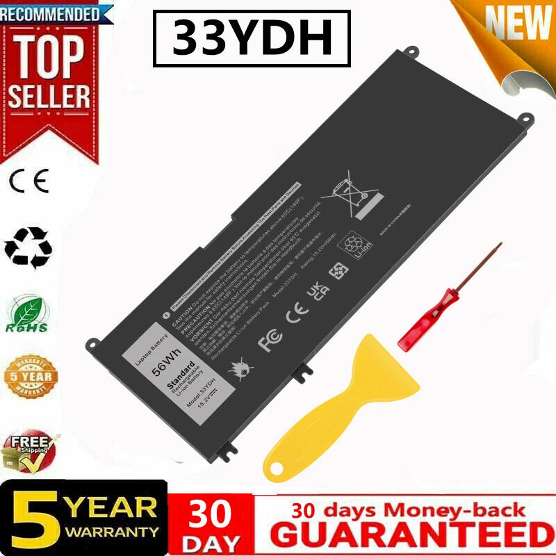 33YDH Battery?Charger For Latitude 3380 3480 3490 3590 3580 Inspiron 15 17 7000