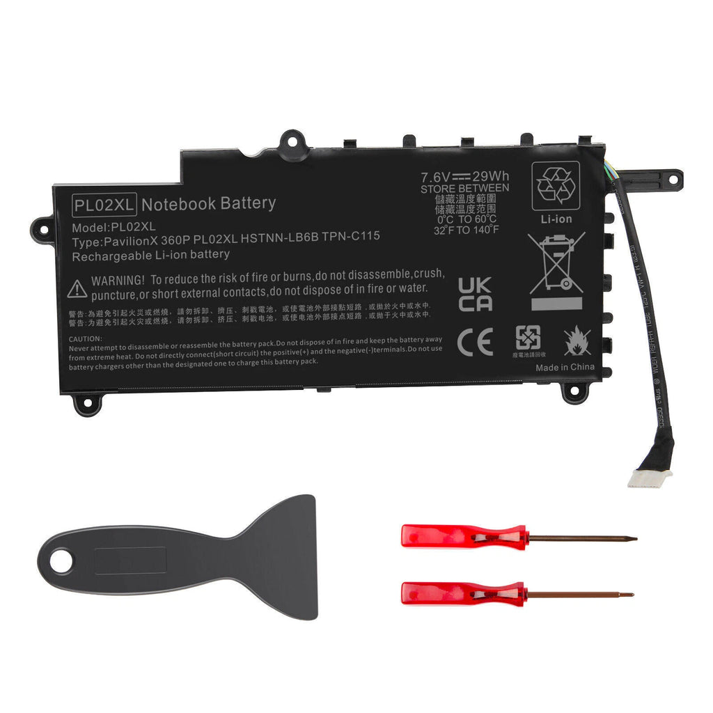 Battery PL02XL for HP Pavilion 11 X360 11-N010DX 11-N030TU P/N 751875-001 PL02