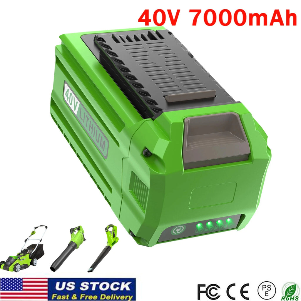 40V 7Ah For Greenworks 40 Volt G-MAX Lithium Battery 29472 29462 29252 20202