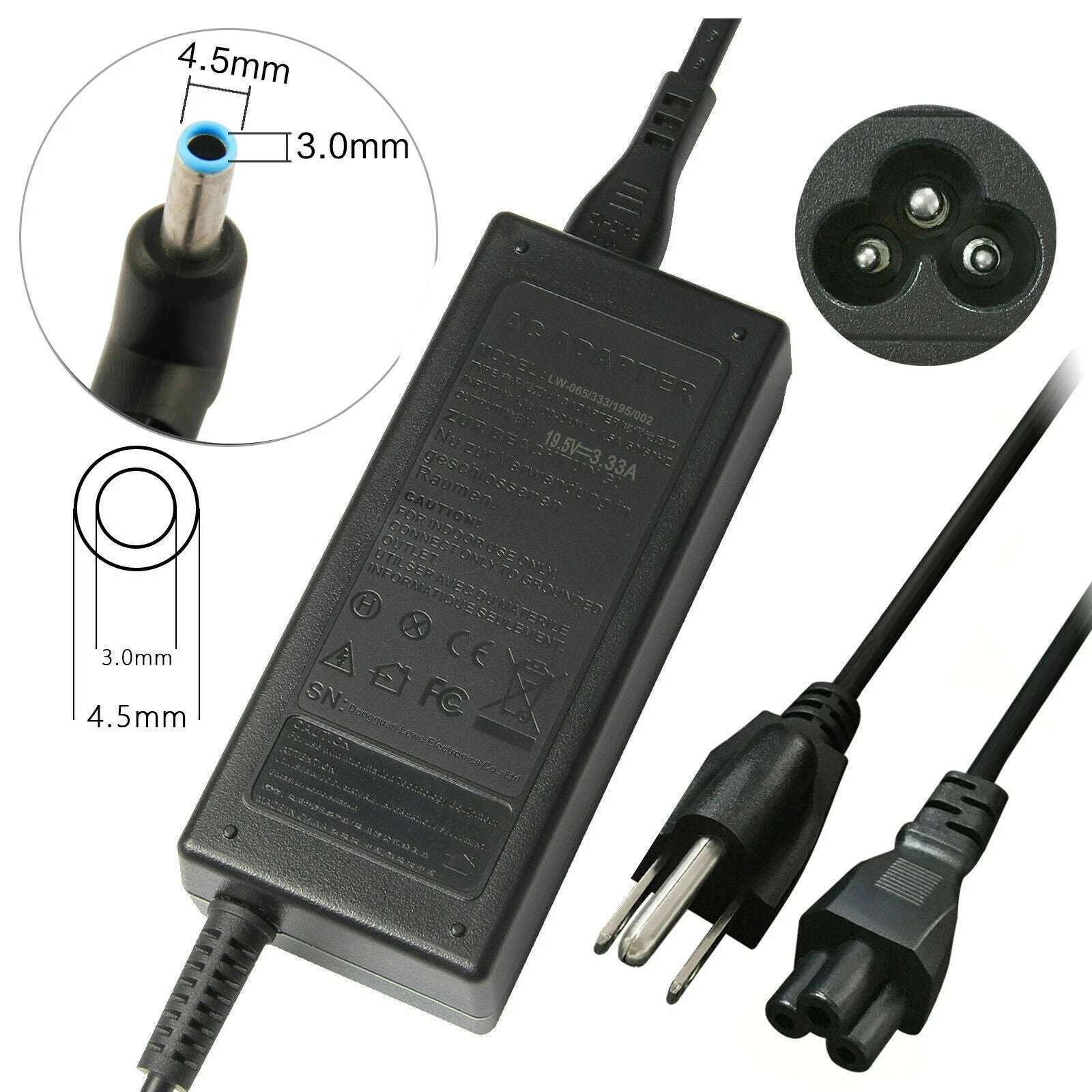 65W Adapter Charger for HP EliteBook X360 830 840 G4 G5 G6 G7 850 G3 710412-001