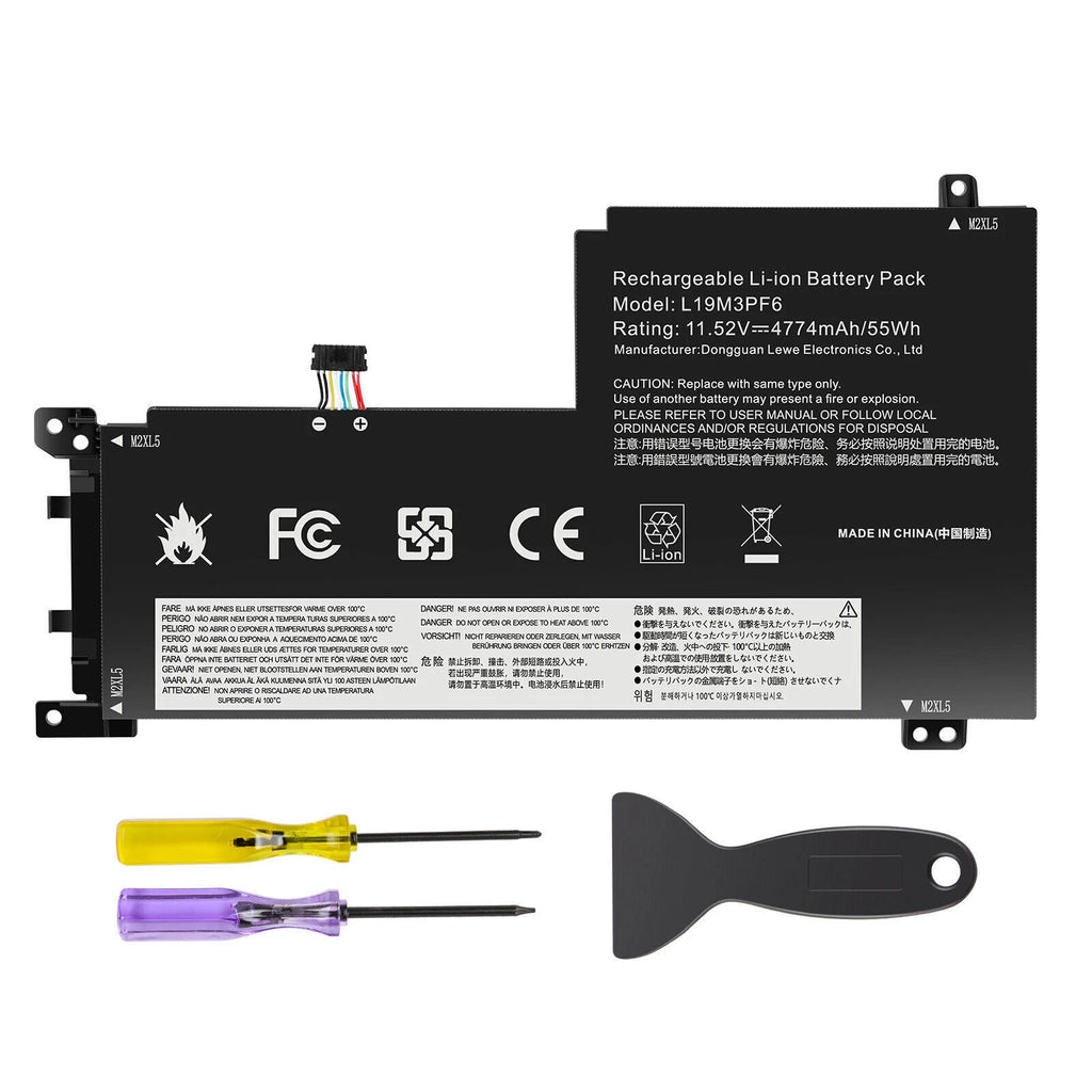 L19M3PF6 L19C3PF5 L19L3PF2 Battery For Lenovo Ideapad 5-15IIL05 L19C4PF1 11.52V