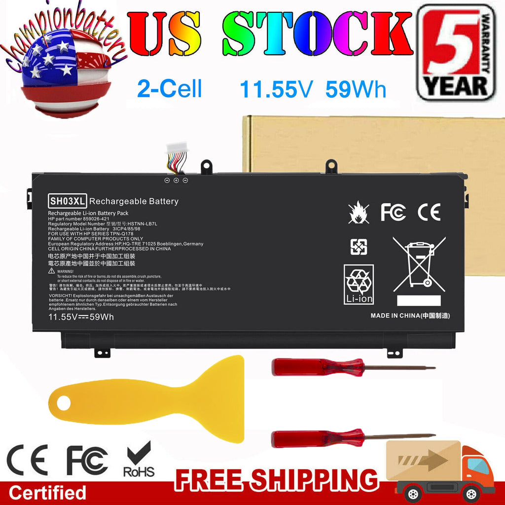 SH03XL Battery for HP Spectre X360 13-AC033DX 859356-855 HSTNN-LB7L TPN-Q178 59W