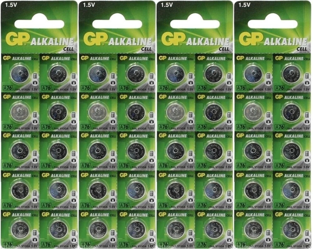 40 New GP LR44 AG13 A76 V13GA 357 1.5V Alkaline Batteries - USA Seller Exp 2020