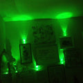 Submersible Waterproof Battery LED Tea Light ~ General Decoration~Green~ 10 Piec