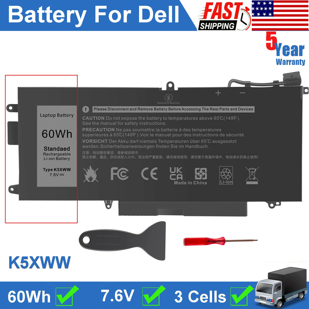 For Dell Latitude 5289 E5289 7389 7390 L3180 2 in 1 71TG4 0X49C1 K5XWW Battery