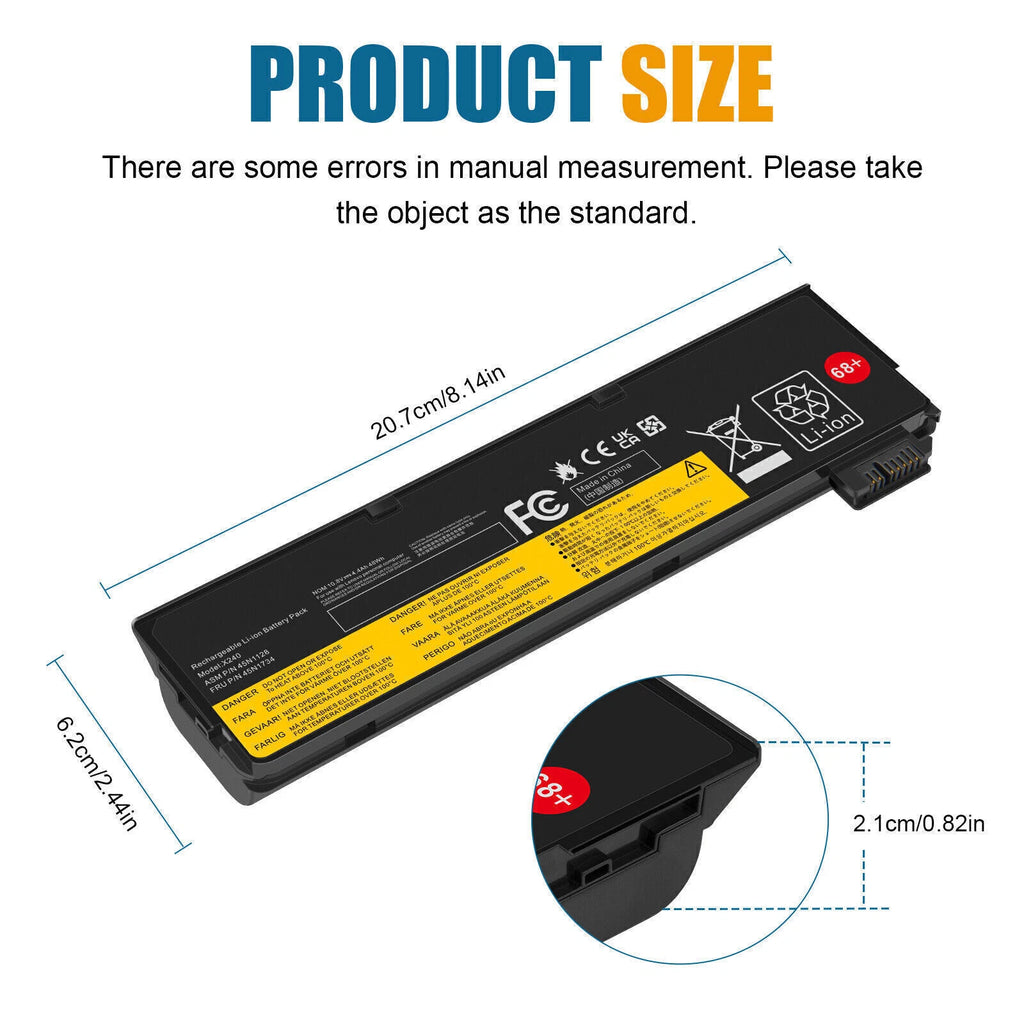 For Lenovo ThinkPad X240 T440 T450 X250 X260 T460 Battery 68++ 45N1127 48Wh