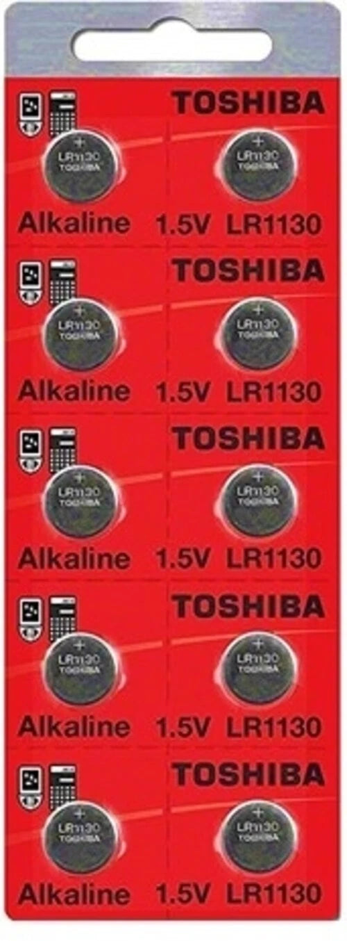 LR1130 AG10 189 1130 LR54 Pack Of 20 Toshiba Button Cell Battery EXP 2024