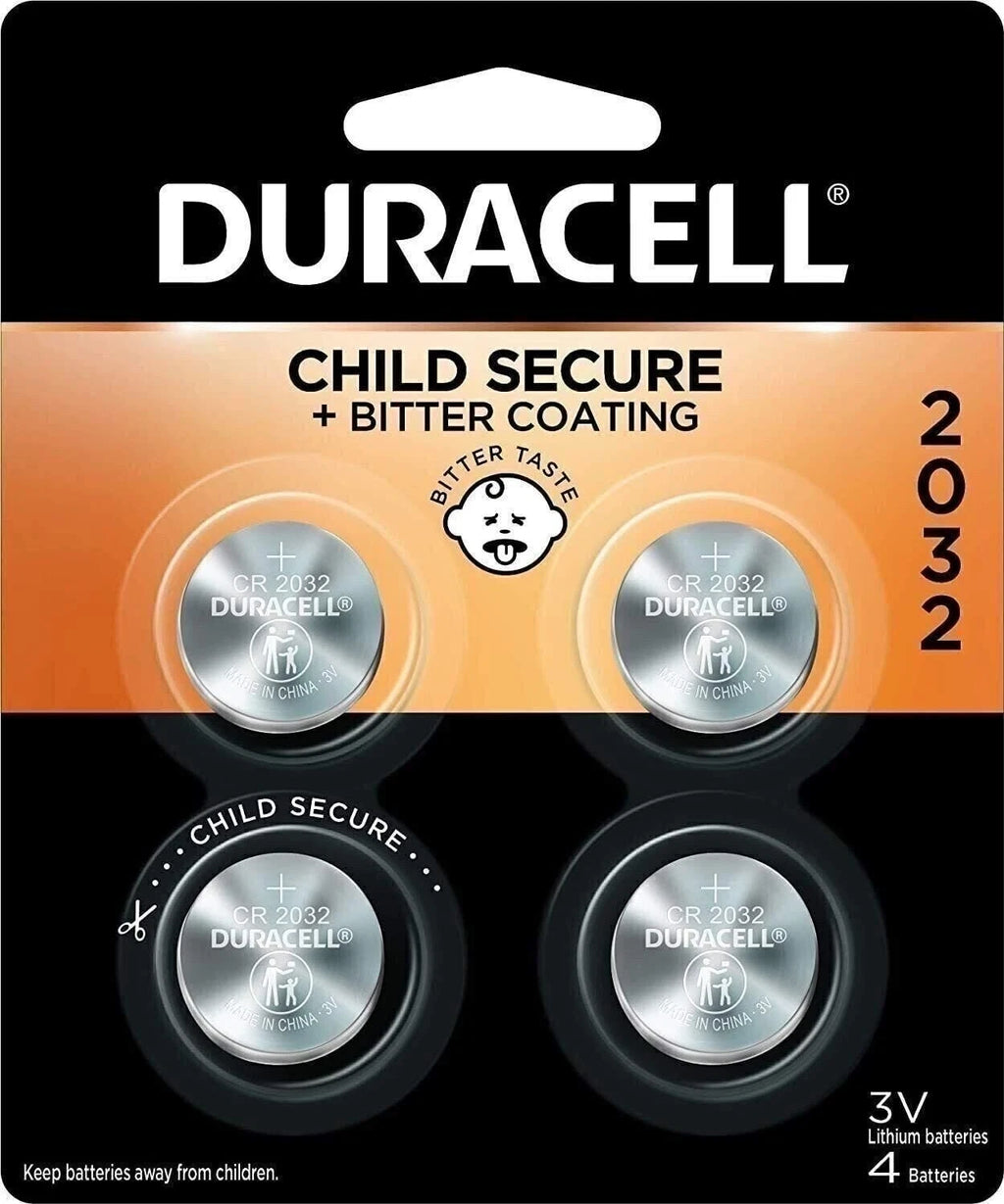 Duracell Lithium Medical Battery, 3V, 2032, 4/Pack, Model: , Hand/Wrist Watch...