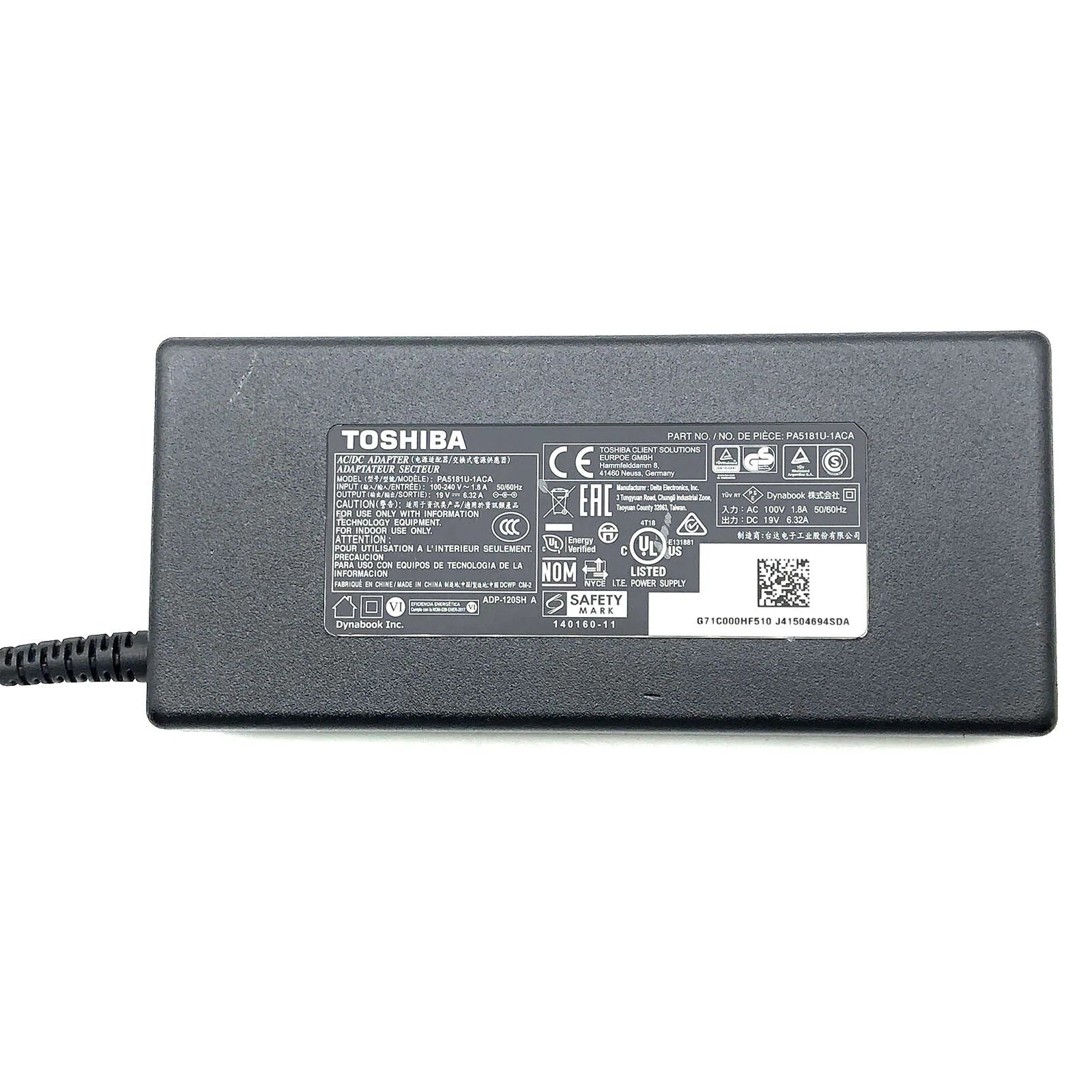 NEW OEM AC Adapter For Toshiba Satellite A75-S2261 A60-S1591ST A70-KL1F Laptop
