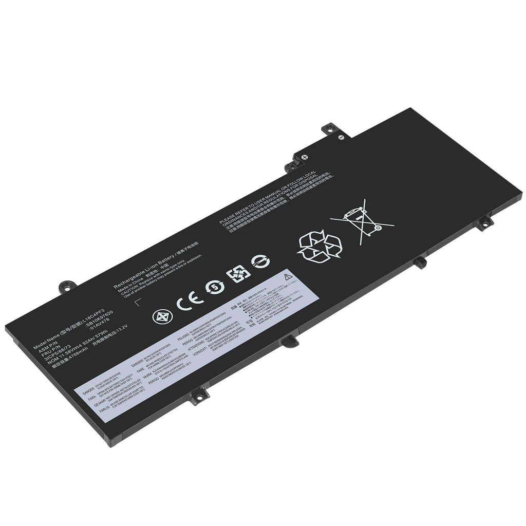 Battery For Lenovo ThinkPad T480s L17L3P71 01AV478 01AV479 L17M3P71 01AV480 57Wh