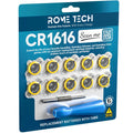 10X CR1616 Tabbed Replacement Save Battery Game Boy Advance GBA with Screwdriver