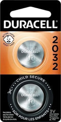 2 Pack Duracell CR2032 Fresh Batteries