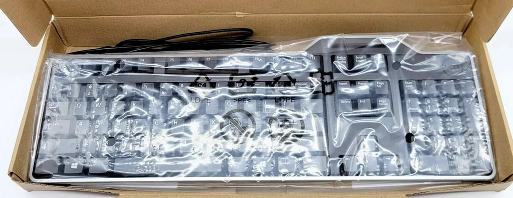 Lot of 10 - NEW Dell KB813(KB813BKUS) Smartcard Wired Keyboard Black-NoPalm Rest