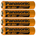 4pcs Panasonic HHR-75AAABU 1.2V Rechargeable Battery Compatible With HHR-55AAABU