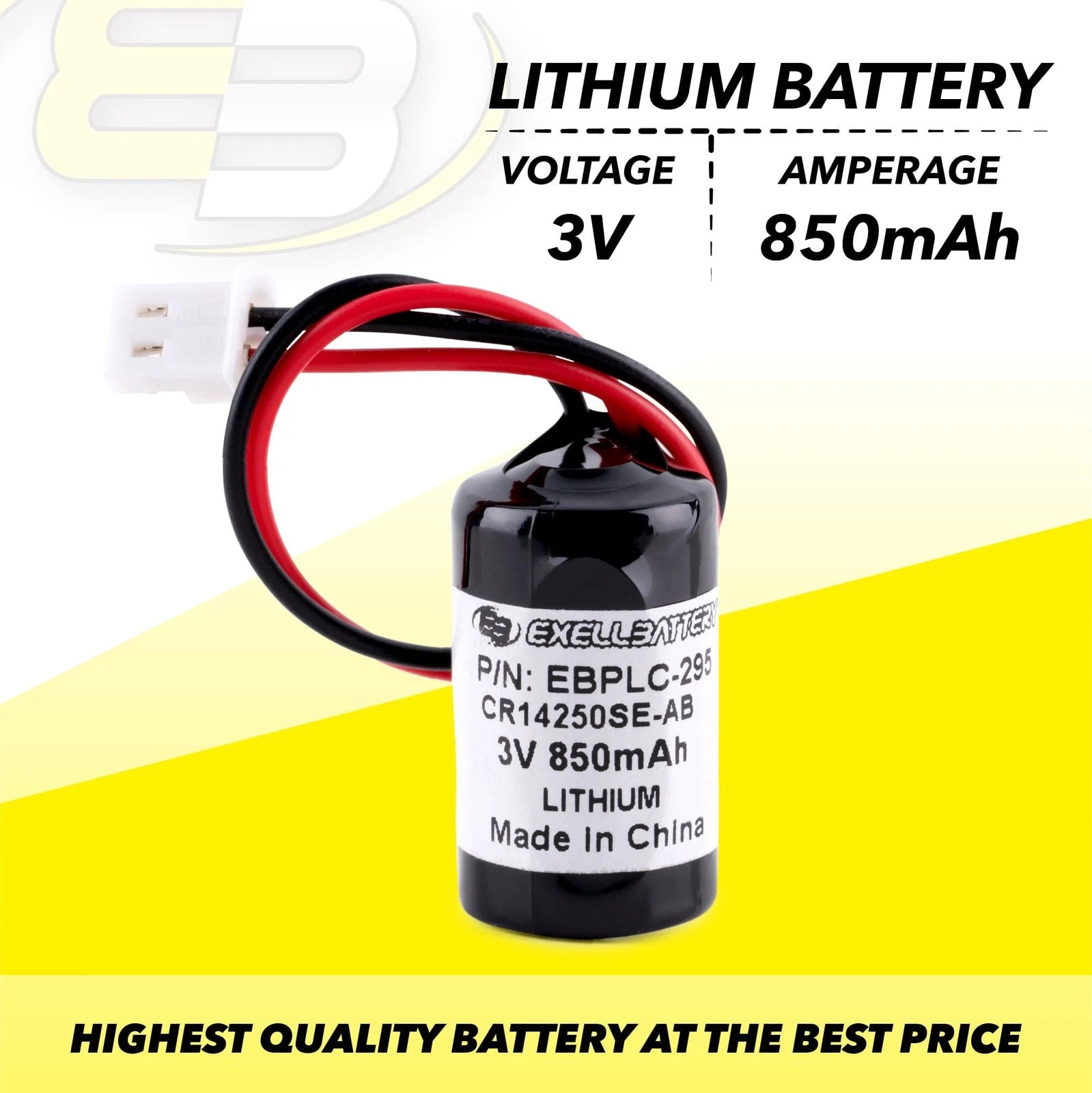 PLC 3V 850mAh Battery Compatible With Energy+ Allen Bradley 1763-BA Micro 1100