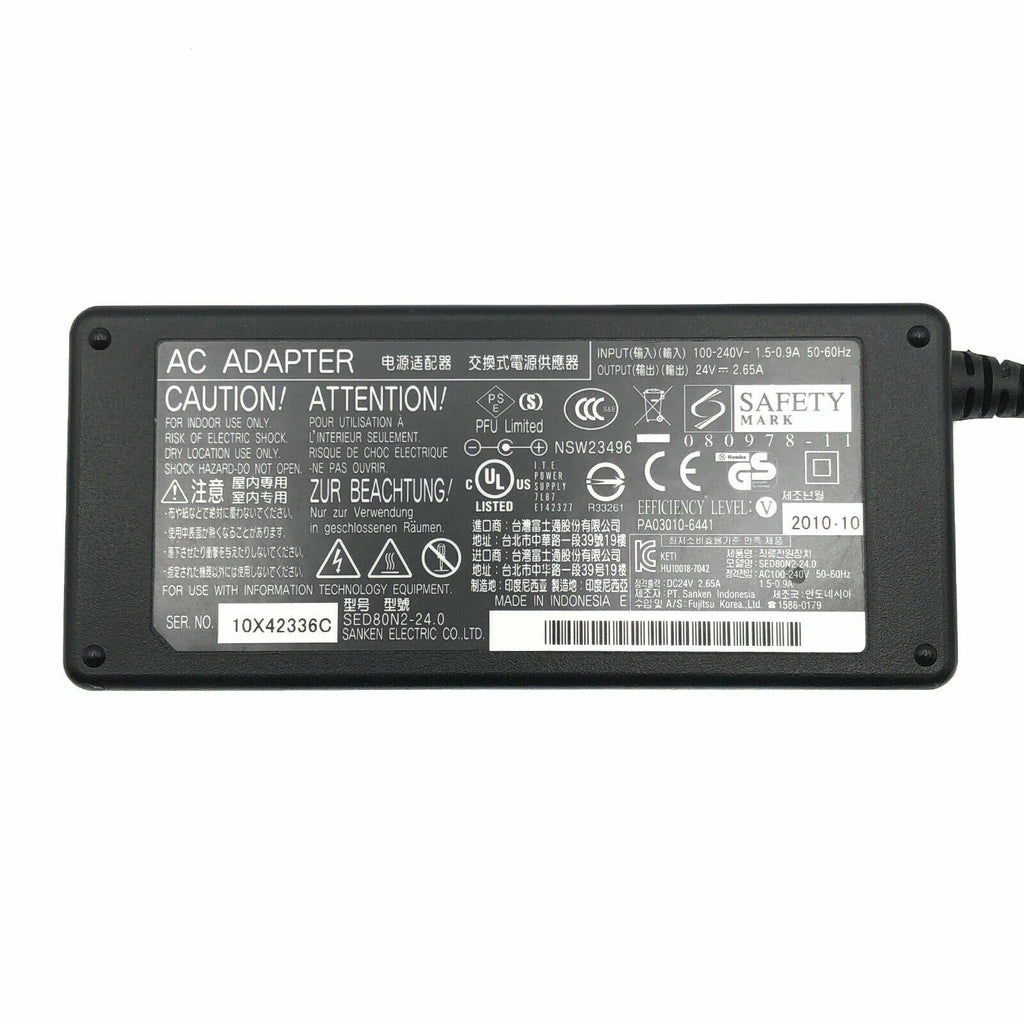 NEW Genuine Fujitsu AC Adapter SANKEN PA03334-K920 PA03010-6501 Scanner PSU
