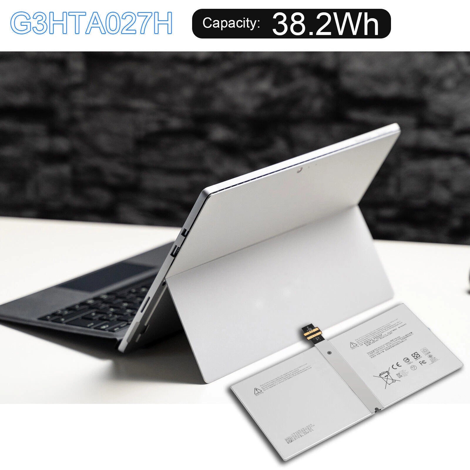 LOT Replacement G3HTA027H Battery for Microsoft Surface Pro 4 1724 12.3" DYNR01