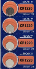 4 SONY Lithium CR1220 Coin Battery 3V CR 1220