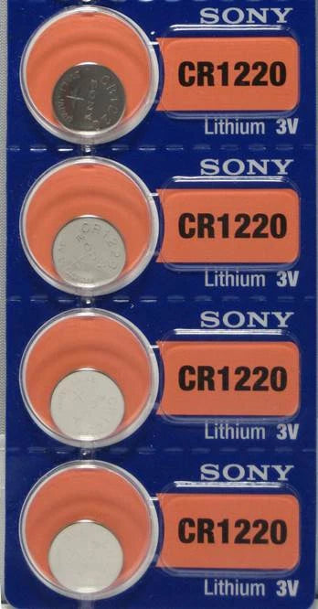 4 SONY Lithium CR1220 Coin Battery 3V CR 1220