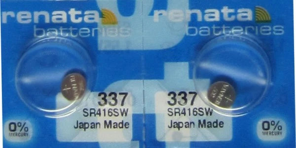FRESH 2 PCS RENATA CELL BATTERIES 337 SR416SW 623 D337 V337 SP337