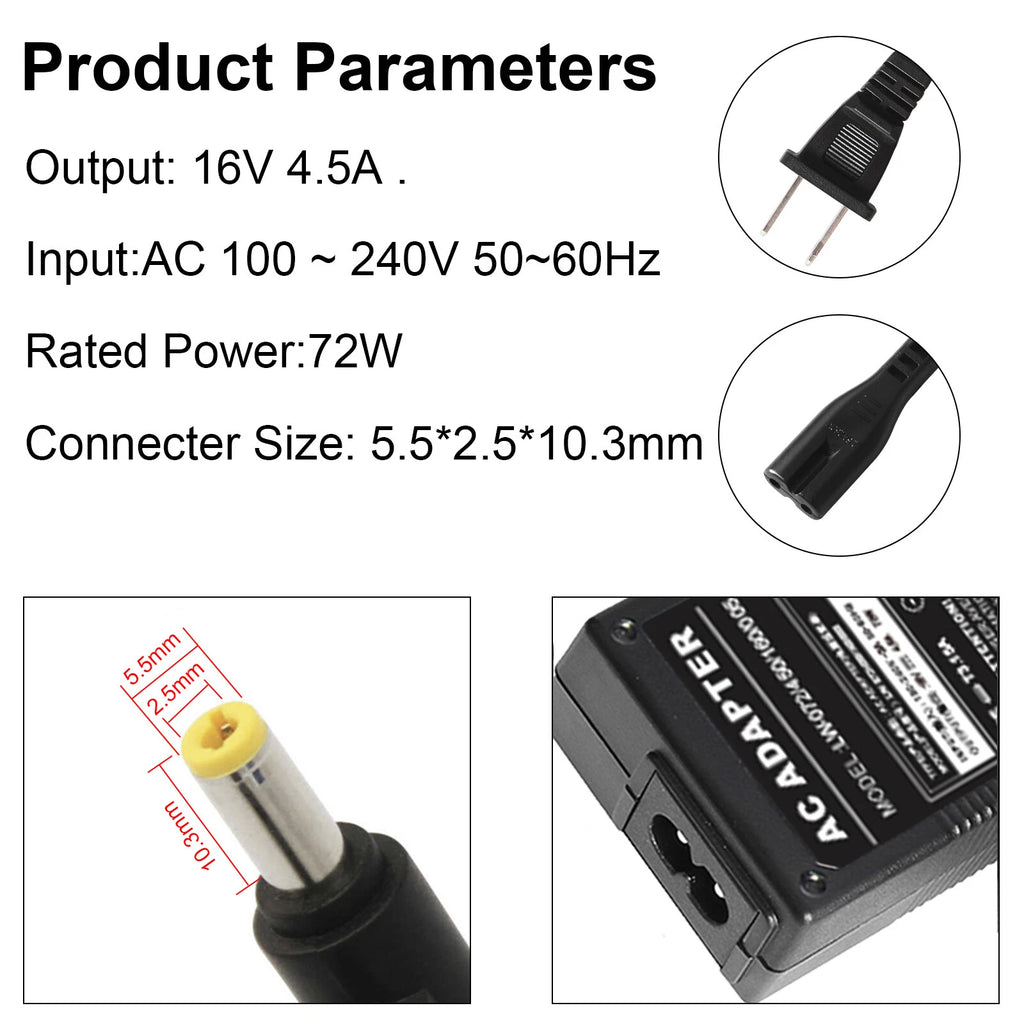 AC Power Adapter Charger for Panasonic ToughBook CF-C2 CF-H2 CF-SX2 Supply Cord