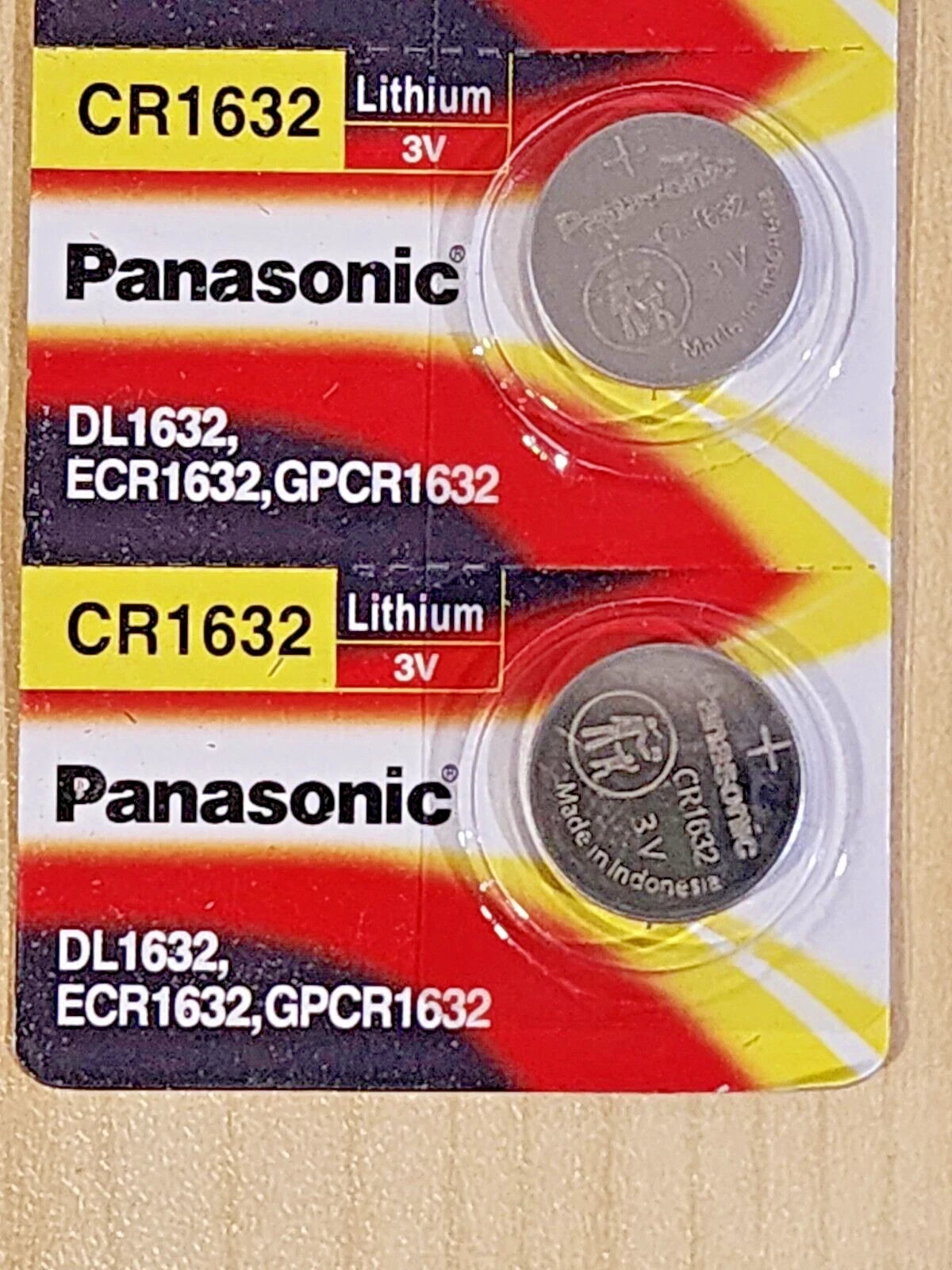 2 x carded CR1632 3v LITHIUM BATTERY CR 1632 CMOS KEY FOBS EXP. 2032