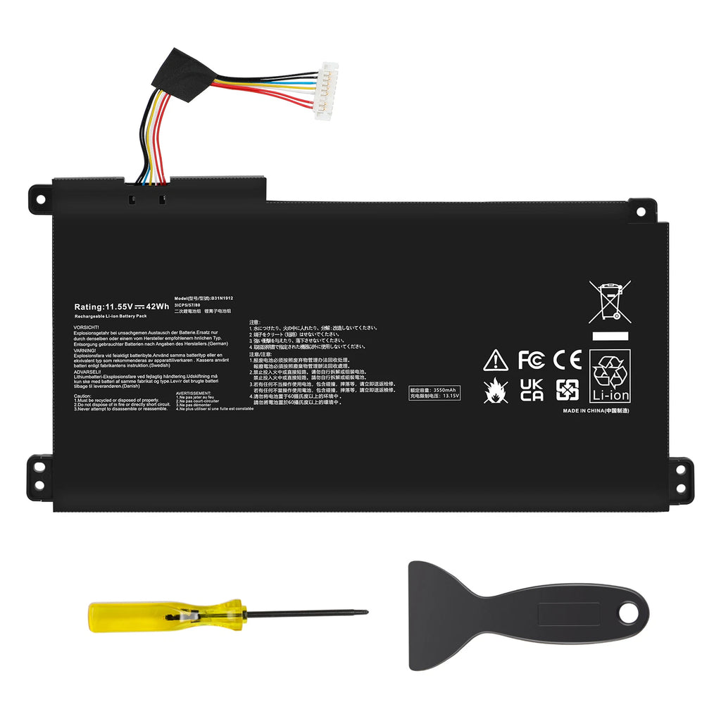 battery For Asus E410K E410KA E410KA E410M E410MA E510 E510M E510MA F414