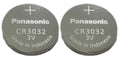 2 NEW BATTERIES PANASONIC CR3032 3v Lithium Battery FRESH