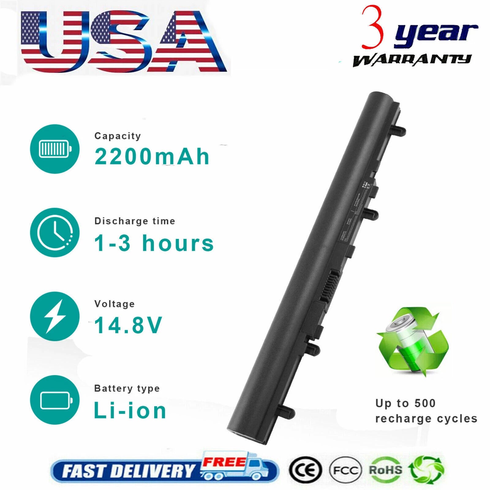 AL12A32 Battery for Acer Aspire E1 V5 Series AL12A72 V5-551 V5-571 4ICR17/65