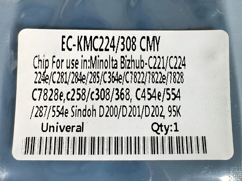 4 Drum Chip (BCMY) for Konica Minolta Bizhub C224 C284 C364 C454 C554 (E) Refill
