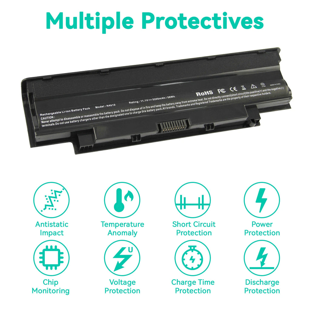 Laptop Battery for Dell Inspiron N4110 N4010 N5010 N5110 N7110 M5010 M3010 J1KND