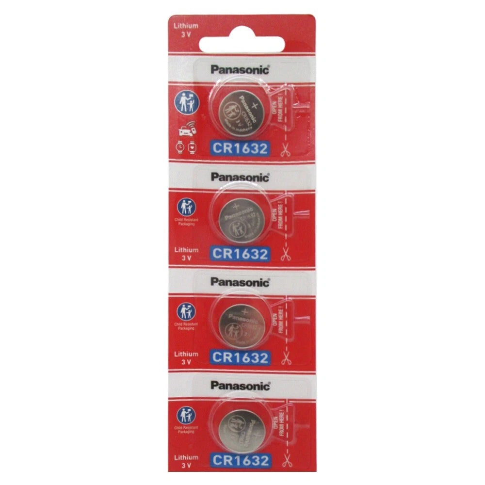 4 Pcs Super Fresh Panasonic Lithium ECR1632 CR1632 CR 1632 3V Batteries
